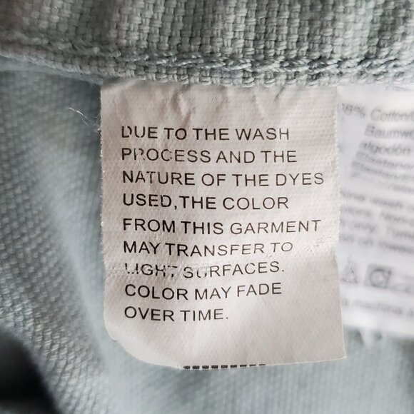 Madewell Emmett Wide-Leg Crop Pants Size 26 Light Blue Cotton/Elastane - Picture 5 of 13